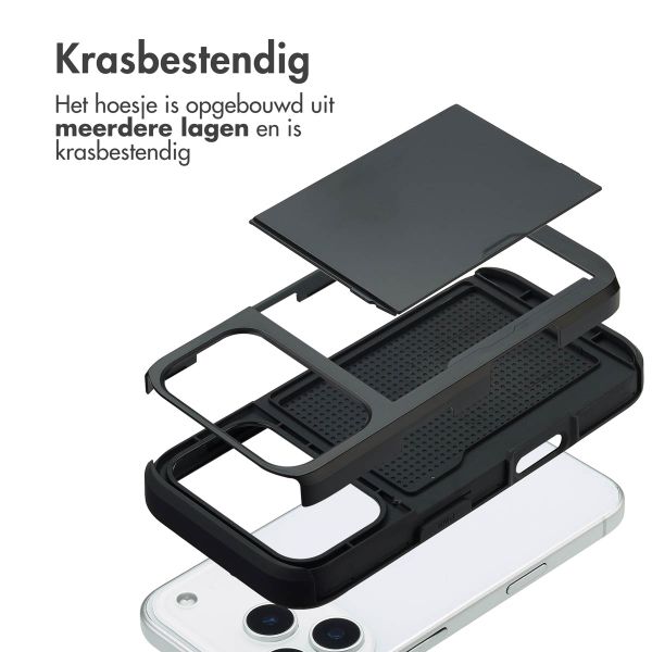 imoshion Backcover met pasjeshouder Apple iPhone 17 Pro - Zwart