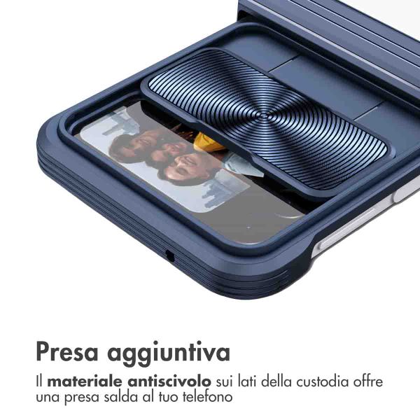 imoshion Camslider Backcover Samsung Galaxy Z Flip 4 - Donkerblauw