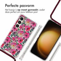 imoshion Design hoesje met koord Samsung Galaxy S23 - Flower Water