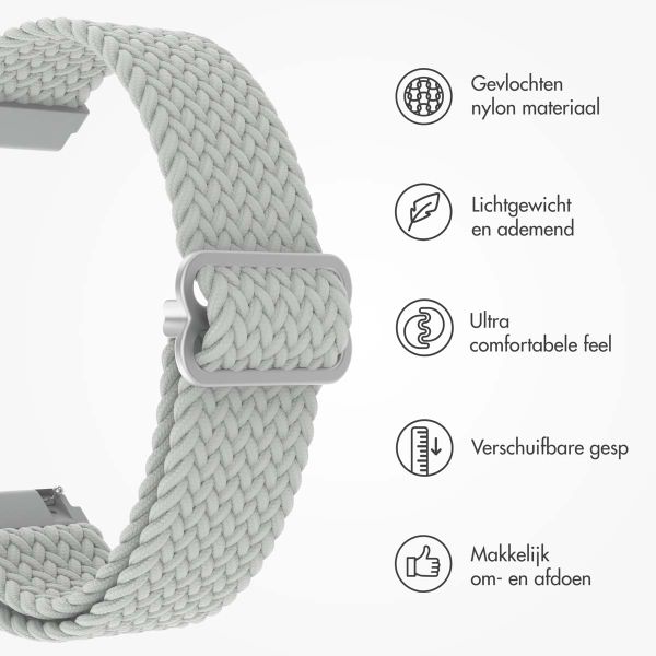 imoshion Nylon geweven bandje - Universeel 22 mm aansluiting - Grijs