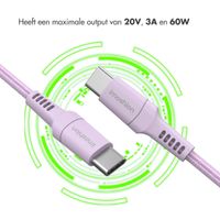 imoshion Braided USB-C naar USB-C kabel - 2 meter - Lila