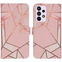 imoshion Design Softcase Bookcase Samsung Galaxy A33 - Pink Graphic