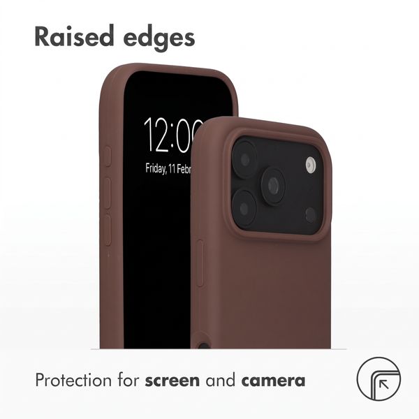 Accezz Liquid Silicone Case with MagSafe Apple iPhone 18 Pro Max / 17 Pro Max - New Tea Brown