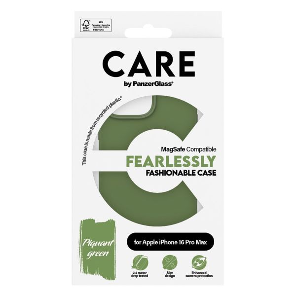 CARE by PanzerGlass Fashion Backcover MagSafe iPhone 16 Pro Max - Groen