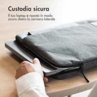 imoshion Laptop hoes 13-14 inch - Laptopsleeve met handvat - Geschikt voor laptops van 13-14 inch - Grijs