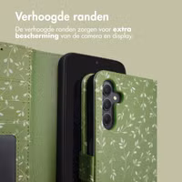 imoshion Design Bookcase Samsung Galaxy A34 (5G) - Green Flowers