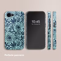 Selencia Vivid Backcover met MagSafe Apple iPhone 16e - Tropical Vibes Light Blue