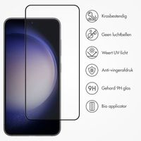 Accezz Gehard Glas Full Cover Screenprotector met applicator Samsung Galaxy S22 / S23