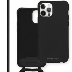 imoshion Color Backcover met afneembaar koord iPhone 12 Pro Max - Zwart