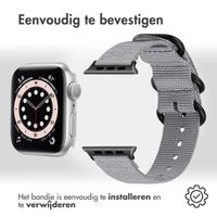 imoshion Nylon bandje Apple Watch Series 1-9 / SE - 38/40/41 mm / Series 10 - 42 mm - Grijs