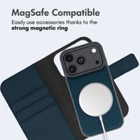 imoshion Detachable 2-in-1 Luxury Bookcase Apple iPhone 18 Pro / 17 Pro - Blue