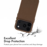 Accezz Leather Case with MagSafe Apple iPhone 18 Pro / 17 Pro - Coffee Brown