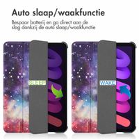 imoshion Design Trifold Bookcase Apple iPad Mini 7 (2024) / iPad Mini 6 (2021) - Space