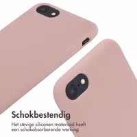 imoshion Siliconen hoesje met koord Apple iPhone SE (2022 / 2020) / 8 / 7 - Sand Pink