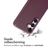 Accezz MagSafe Leather Backcover Samsung Galaxy S25 - Heath Purple