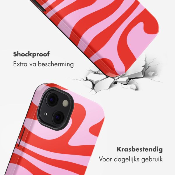 Selencia Vivid Backcover met MagSafe Apple iPhone 13 - Dream Swirl Pink
