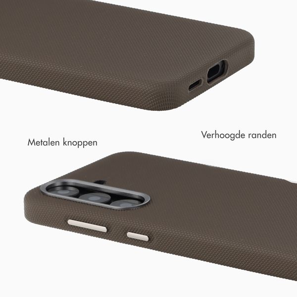 Accezz Mesh Backcover met MagSafe Samsung Galaxy S25 / S24 - Bruin