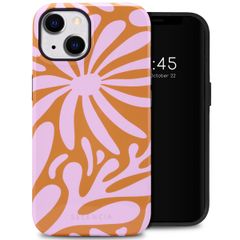 Selencia Vivid Tough Backcover iPhone 14 - Modern Bloom Pink