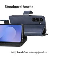 imoshion Luxe Bookcase Samsung Galaxy S25 FE - Donkerblauw