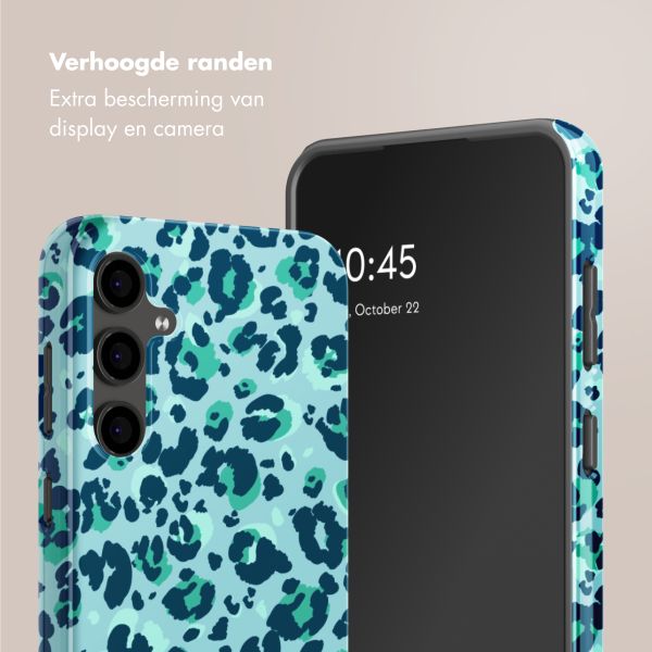 Selencia Vivid Tough Backcover Samsung Galaxy S24 FE - Wild Spots Light Blue