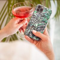 imoshion Design hoesje Galaxy A71 - Jungle - Wit / Zwart / Groen