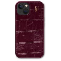 iDeal of Sweden Vegan Leather MagSafe Backcover Apple iPhone 13 / 13 Pro / 14 / 16e - Fine Wine Croco