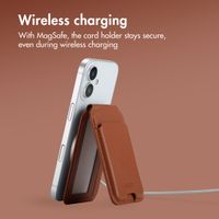 Accezz Leather Wallet with Stand - Compatible with MagSafe and Qi2 - Sienna Brown