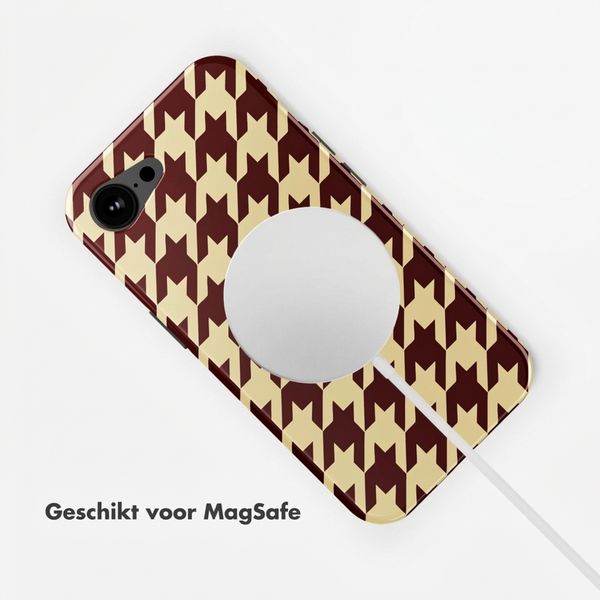 Selencia Vivid Backcover met MagSafe Apple iPhone 17e / 16e - Pied-de-Poule