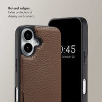 Selencia Nova Phone Case with Cord and Card Holder Apple iPhone 16 - Mocha Brown