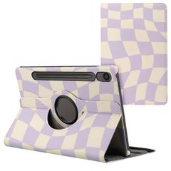imoshion 360° Draaibare Design Bookcase Samsung Galaxy Tab S10 FE / S9 FE - Dancing Cubes