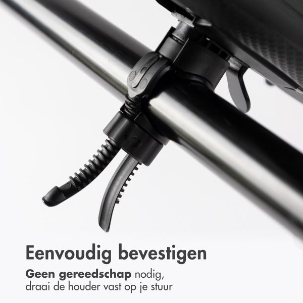 imoshion Telefoonhouder fiets - Spatwaterdicht - Met Zonneklep - Zwart