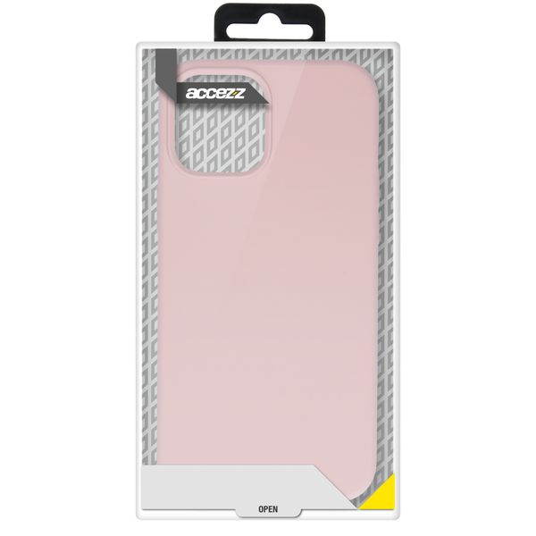 Accezz Liquid Silicone Backcover Apple iPhone 12 Pro Max - Roze