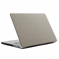 Selencia Geweven Cover MacBook Pro 14 inch (2021 / 2023 M3 chip / 2024 M4 chip) - A2442 / A2779 / A2918 / A3112 / A3185 / A3401 - Taupe