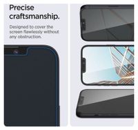 Spigen EZ Fit GLAS.tR Privacy Glass Screenprotector - 1 pack Apple iPhone 17e / 16e / 14 / 13 / 13 Pro