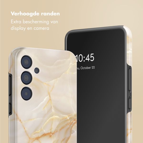 Selencia Vivid Tough Backcover Samsung Galaxy A35 - Golden Beige Marble