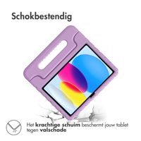 imoshion Kidsproof Backcover met handvat iPad 10 (2022) 10.9 inch - Lila