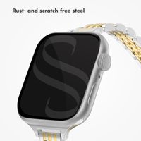 Selencia Slim Steel Jubilee Inspired Link Band Apple Watch | 38/40/41/42 mm - Silver & Gold