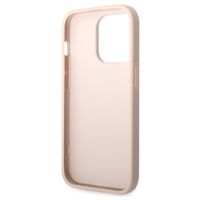 Guess 4G Metal Logo Backcover iPhone 15 Pro - Roze