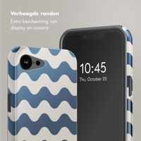 Selencia Vivid Backcover met MagSafe Apple iPhone 16e - Wave Vibes Classic Blue