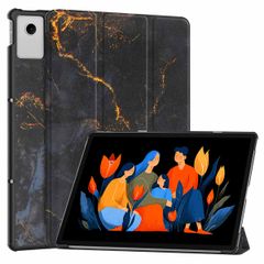 imoshion Design Trifold Bookcase Lenovo Idea Tab Plus - Black Marble