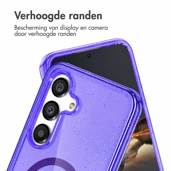 imoshion Sparkle Backcover met MagSafe Samsung Galaxy S25 - Glitter Paars