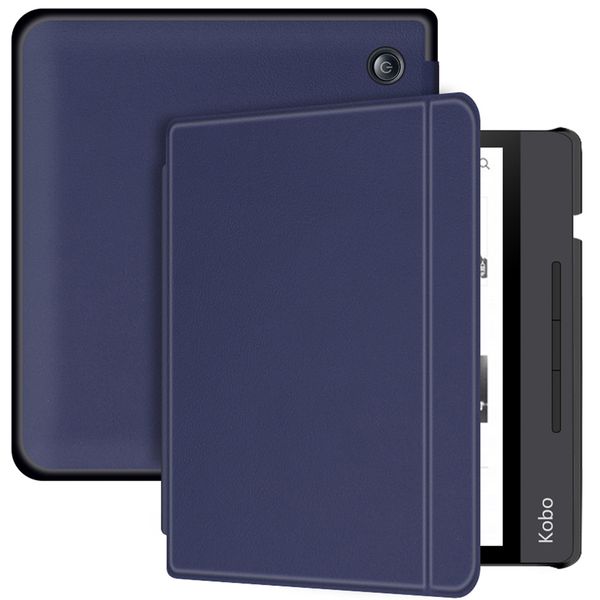 imoshion Slim Hard Case Sleepcover met stand Kobo Libra H2O - Donkerblauw