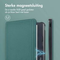 imoshion Slim Hard Case Bookcase Kobo Libra Colour - Donkergroen