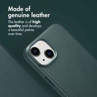 Accezz 2-in-1 Leather Bookcase with MagSafe Apple iPhone 14 - Cedar Green