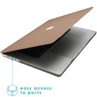 imoshion Design Laptop Cover MacBook Pro 14 inch (2021 / 2023 M3 chip / 2024 M4 chip) - A2442 / A2779 / A2918 / A3112 / A3185 / A3401 - Light Brown Wood