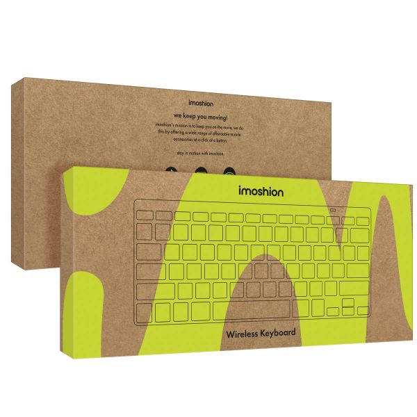 imoshion Wireless Bluetooth Keyboard - Wireless Keyboard - QWERTY - Black