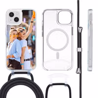 Ontwerp je eigen MagSafe Backcover met afneembaar koord Apple iPhone 14 - Transparant