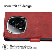 imoshion Luxe Bookcase Xiaomi Redmi Note 14 Pro (4G) - Rood