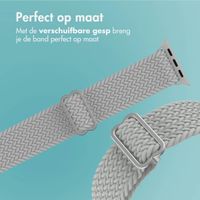 imoshion Nylon geweven bandje Apple Watch Series 1 t/m 9 / SE (38/40/41 mm) | Series 10 / 11 (42 mm) - Grijs