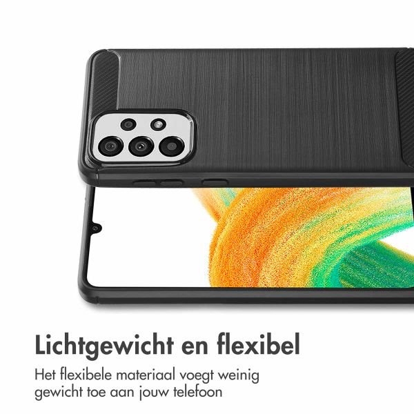 imoshion Brushed Backcover Samsung Galaxy A33 - Zwart